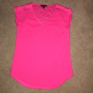 Pink Silk shirt from Express